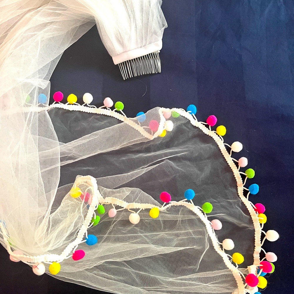 Fiesta Bride Veil - one of a kind!